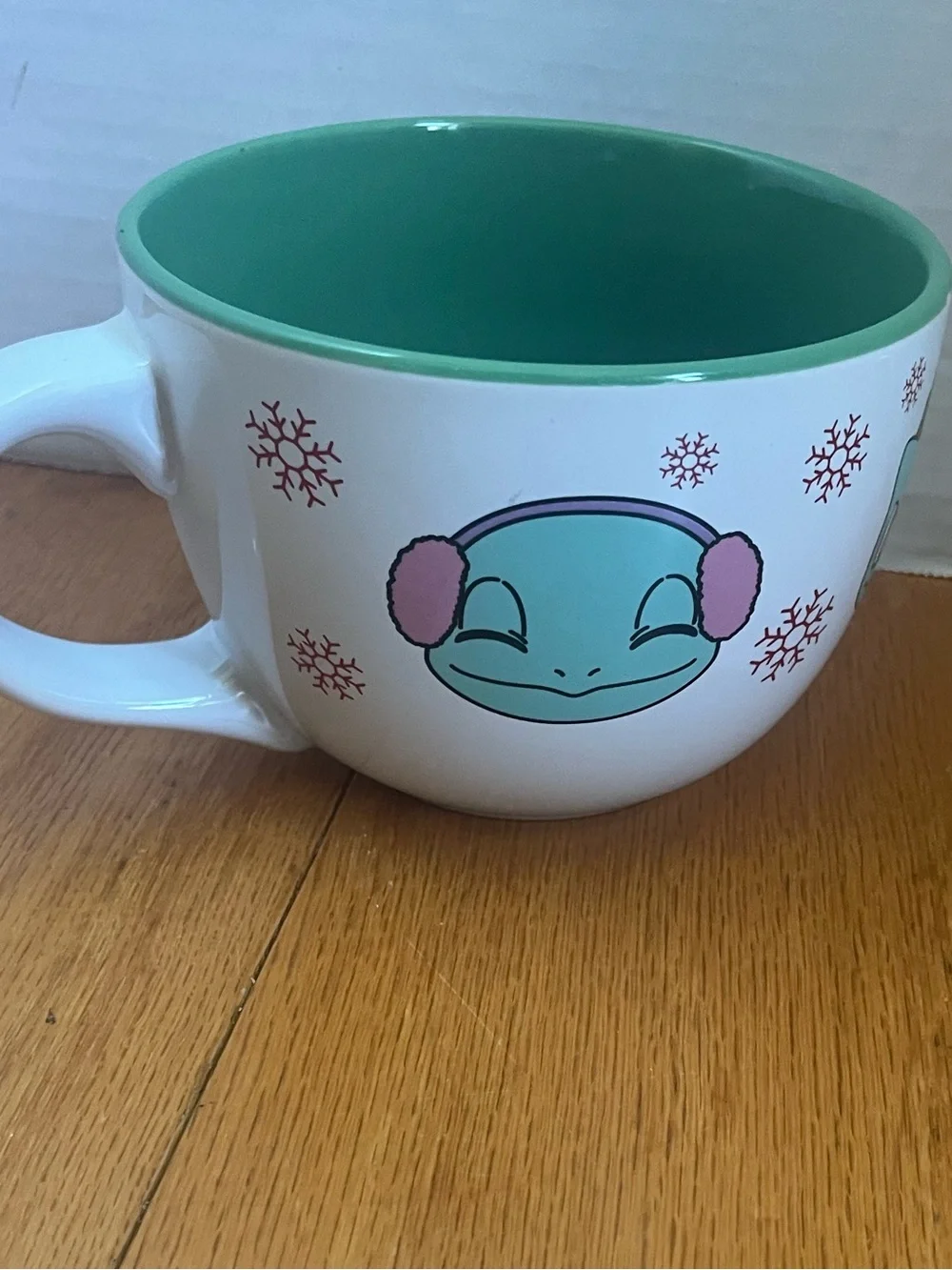 Pokémon Character Ceramic Mug in Mint and Pink